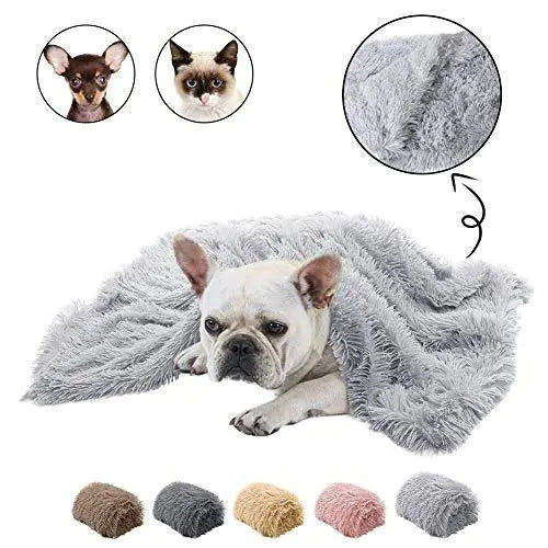 Double Layer Plush Pet Blanket for Dogs and Cats