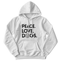 Peace. Love. Dogs. in B&W