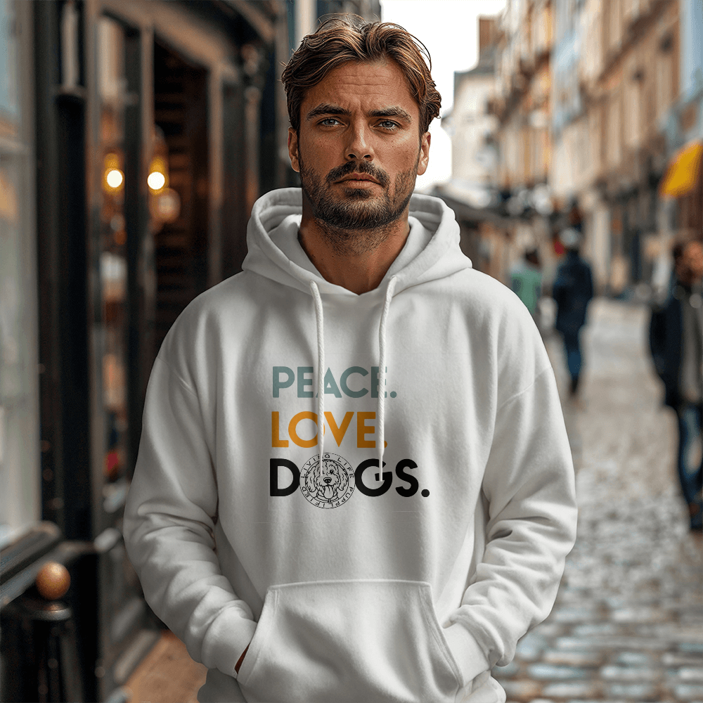 Peace. Love. Dogs. Hoodie G&O