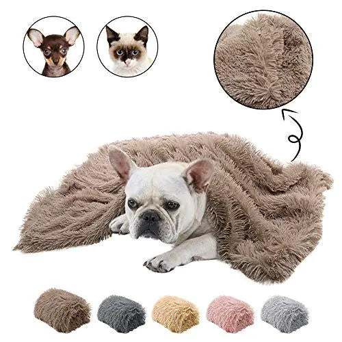 Double Layer Plush Pet Blanket for Dogs and Cats