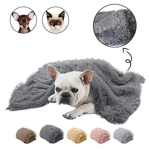 Double Layer Plush Pet Blanket for Dogs and Cats